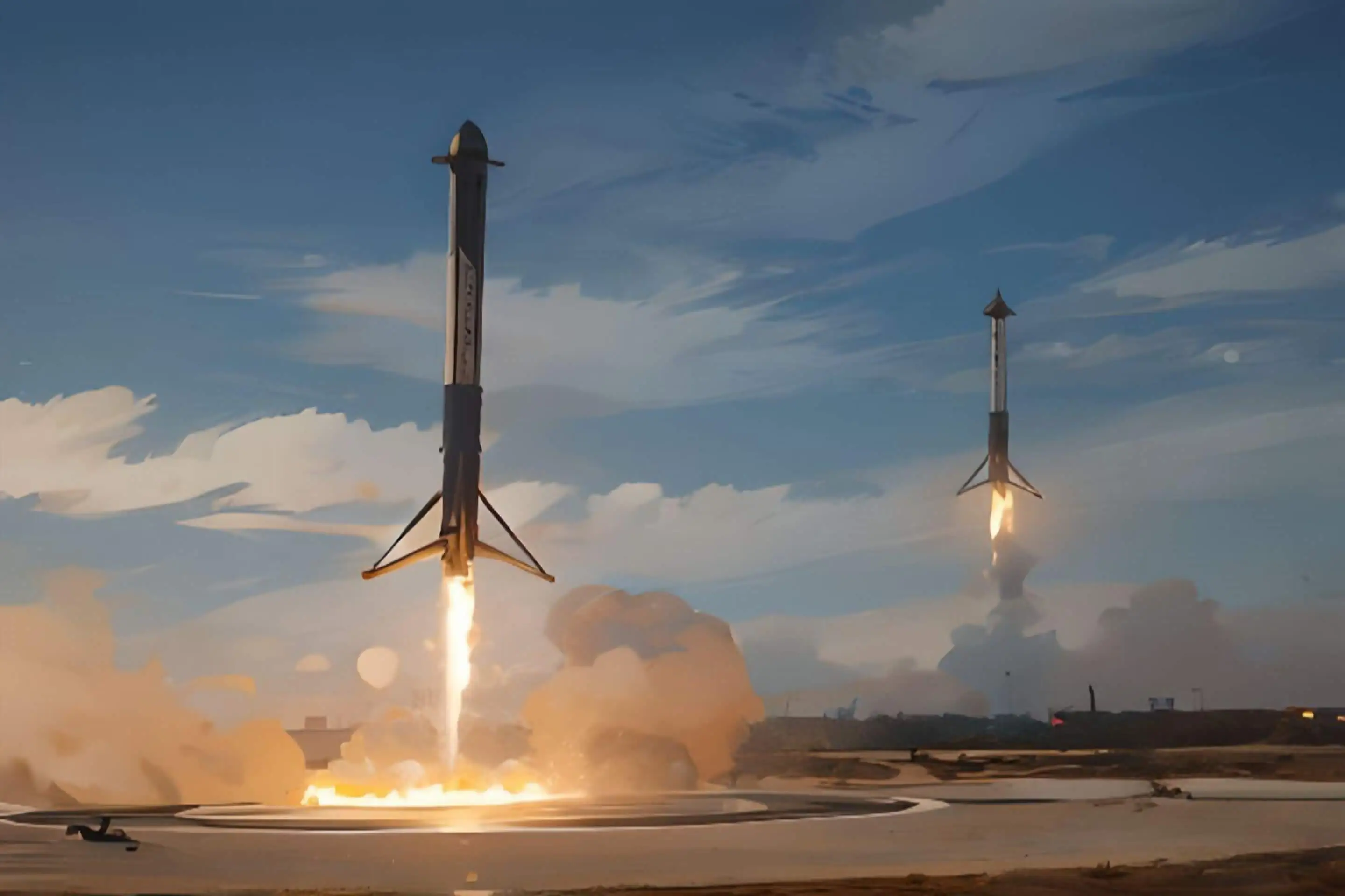 Image of a SpaceX landing